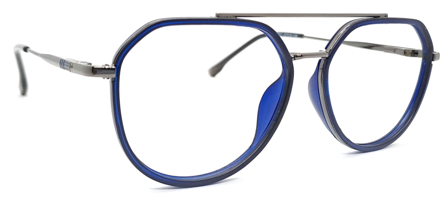 VE Round Blue Frame