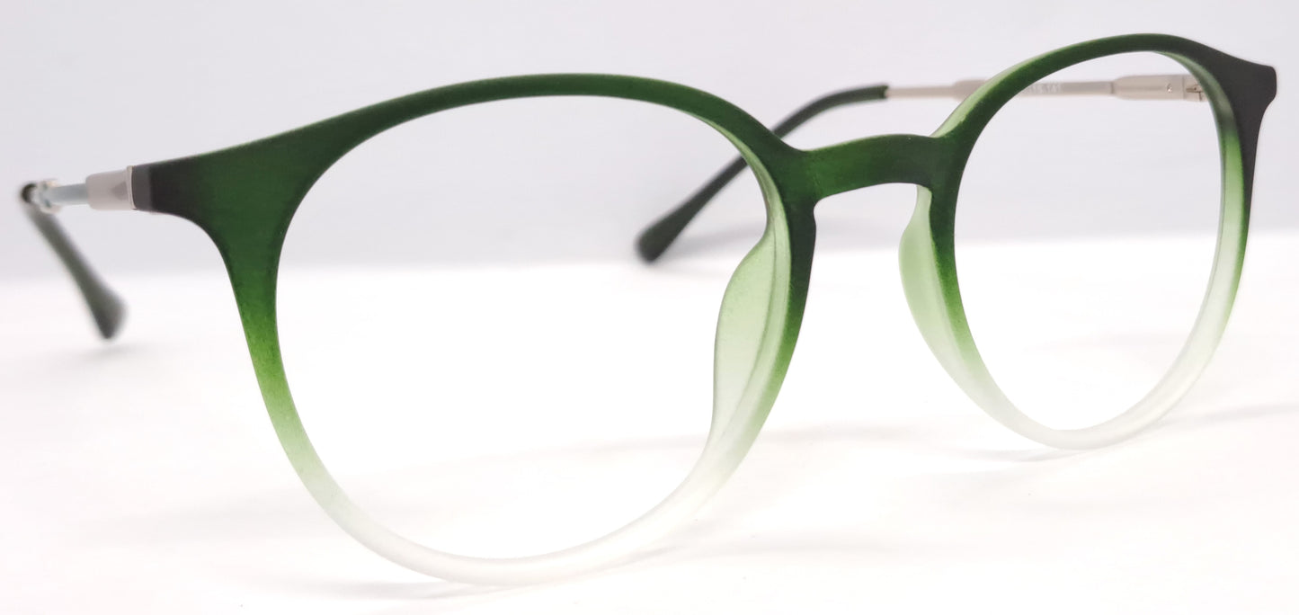 VE Green With White Round Frame for Men & Women