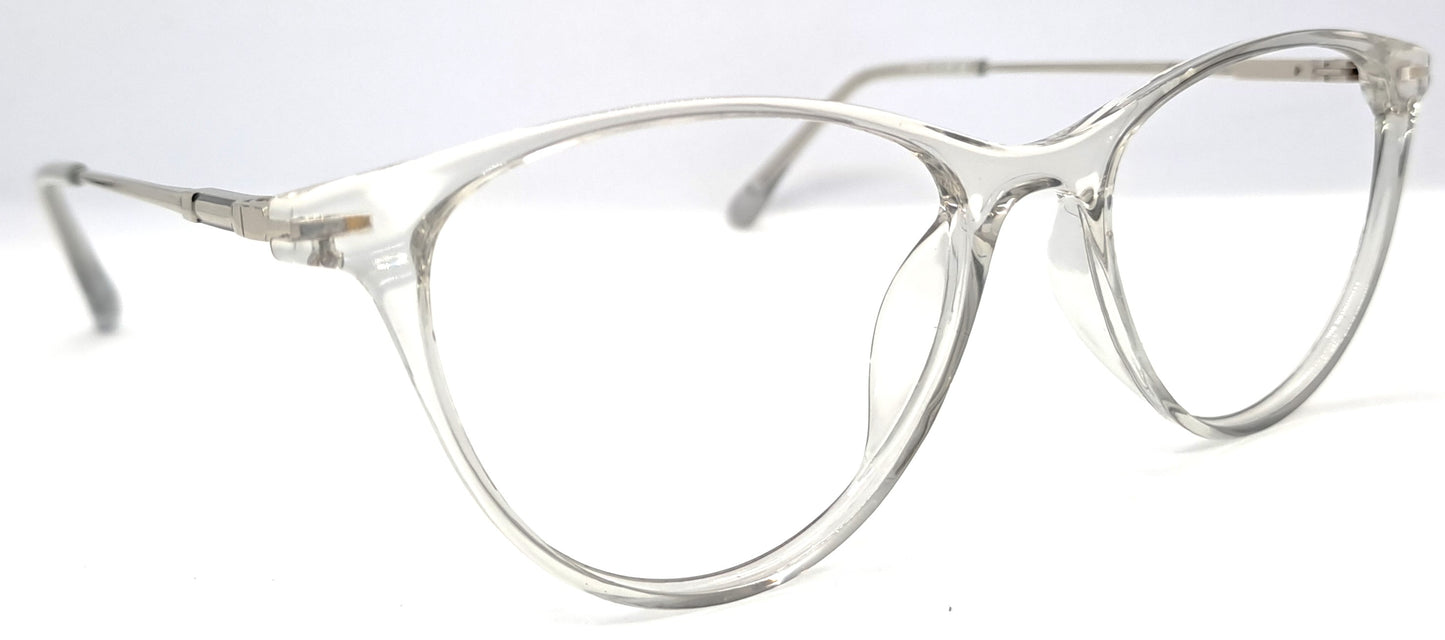 VE Transparent Cat Eye Frame for Men & Women