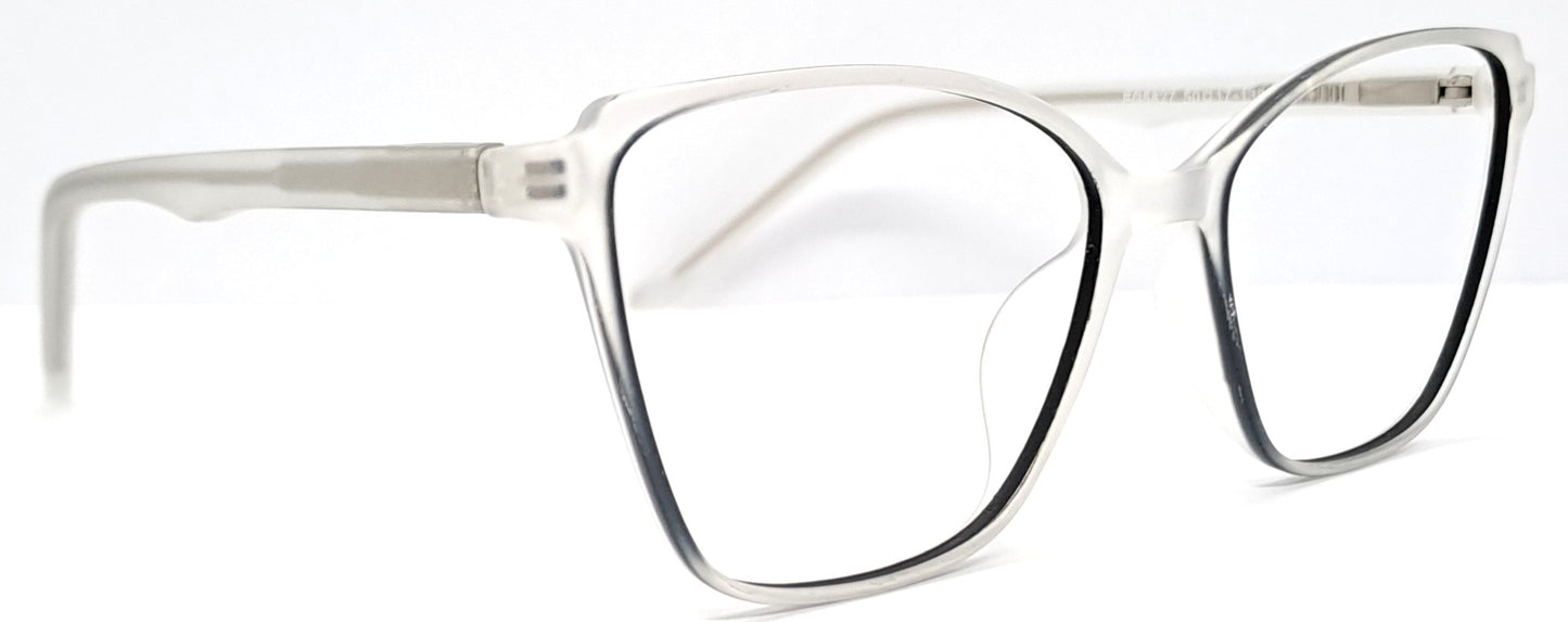 VE Square White & Black Frame