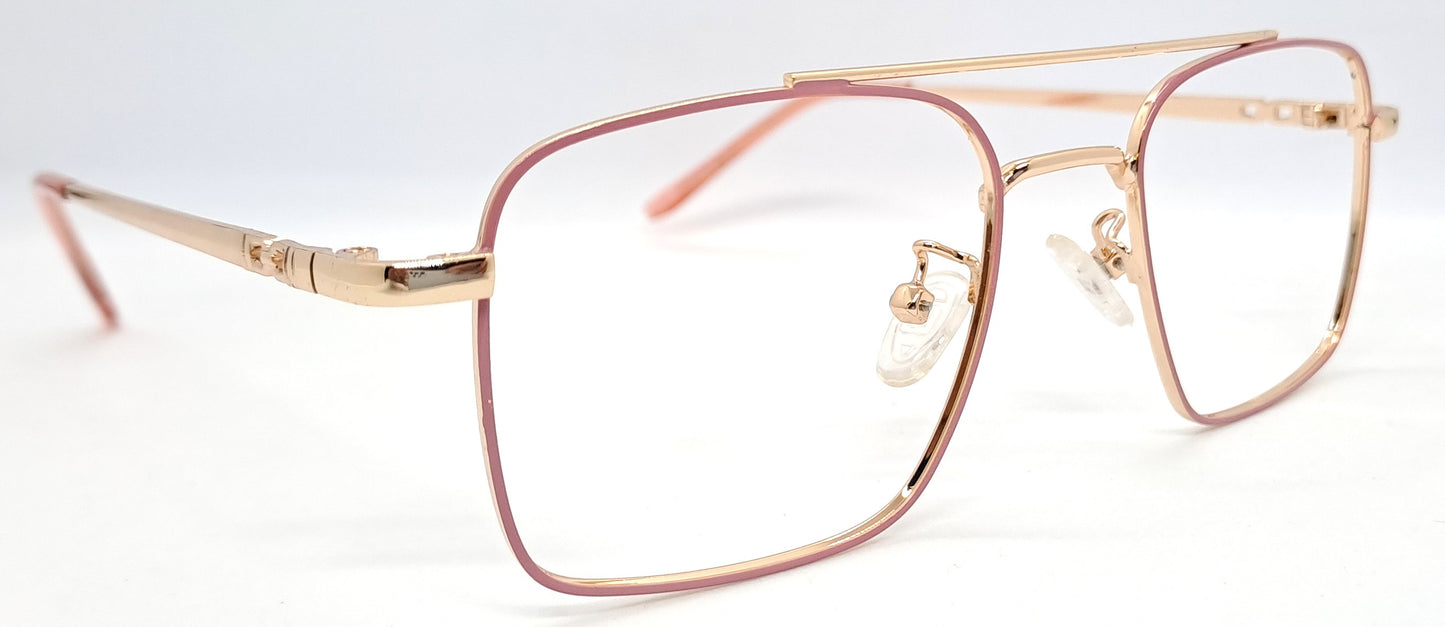 VE Pink & Gold Square Frame