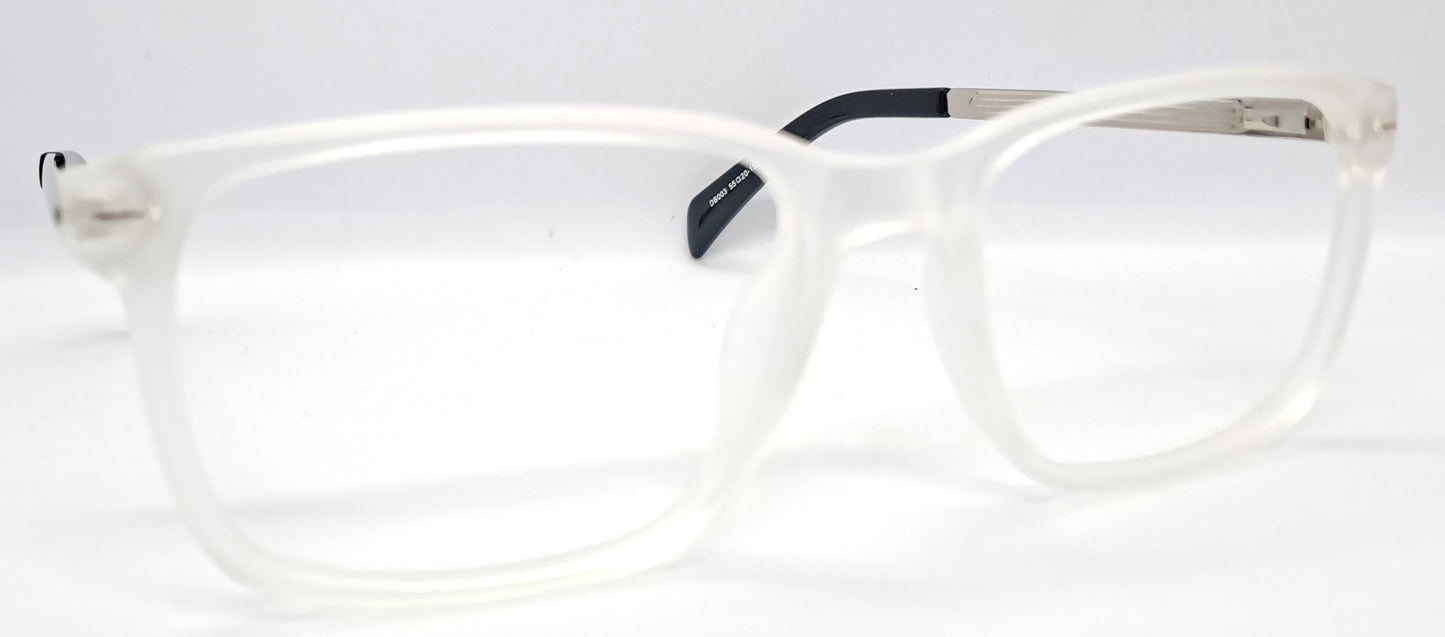 VE White Transparent Wayfarer Frame for Men & Women