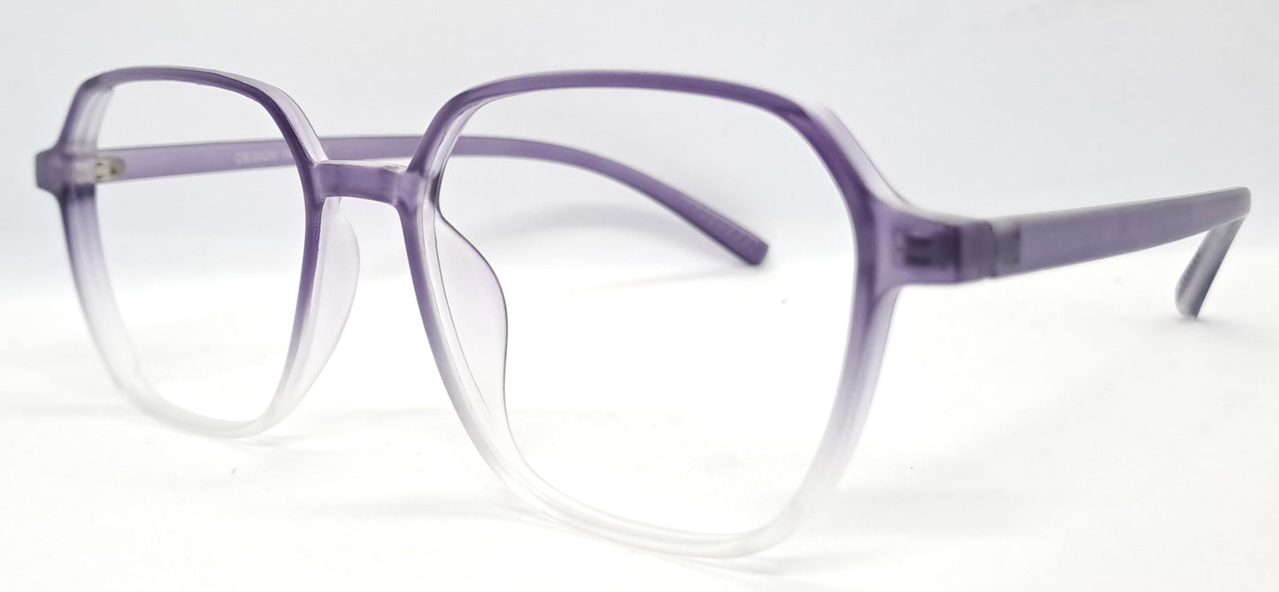 VE Purple & White Square Frame for Men & Women