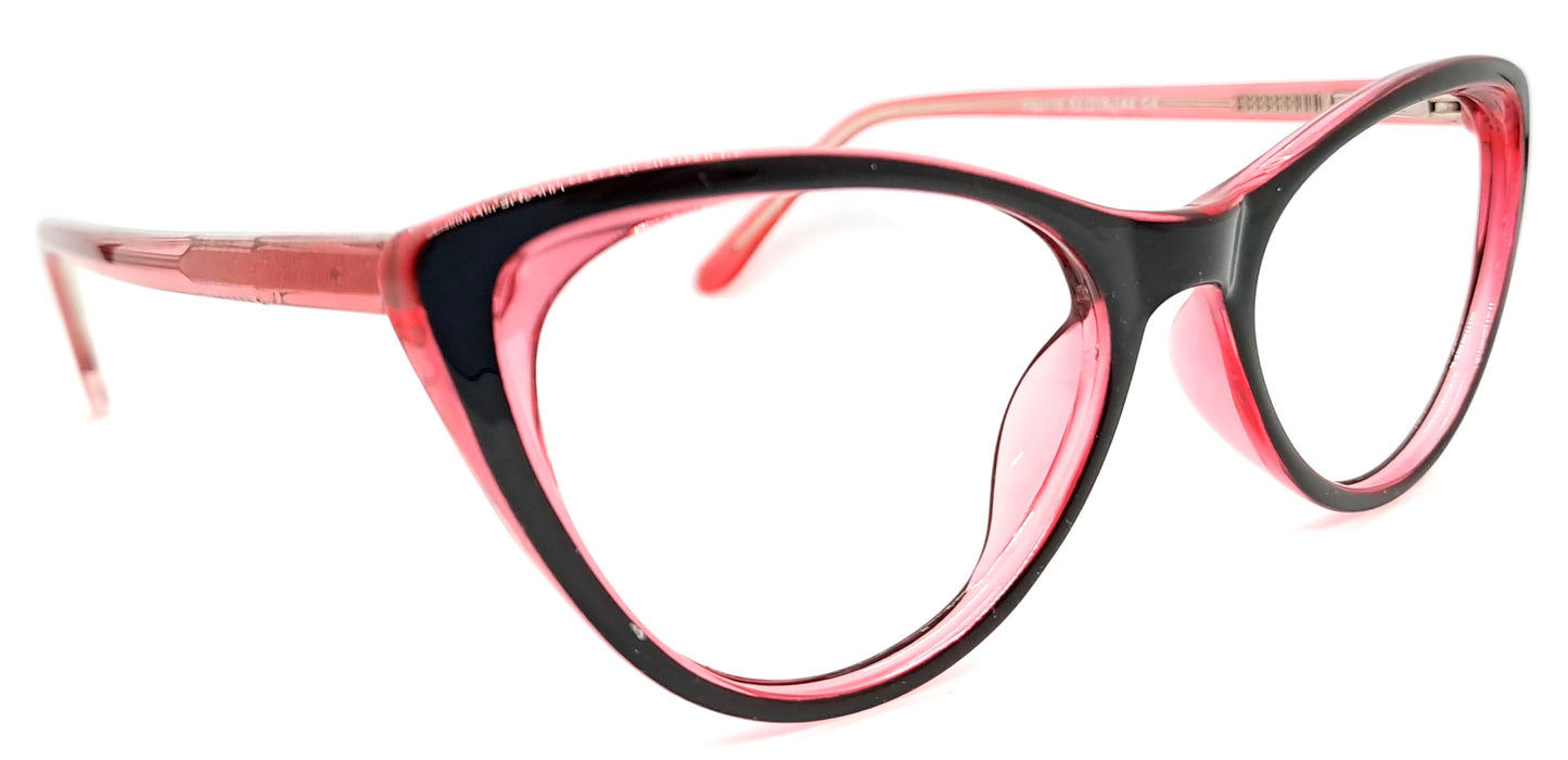 VE Black & Pink Cat Eye Frame for Men & Women