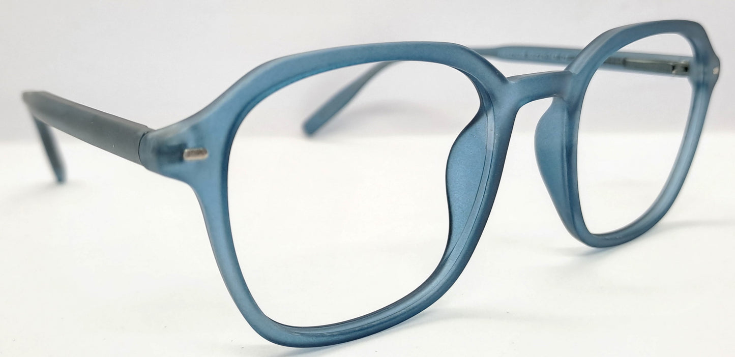 VE Blue Square Frame for Men & Women