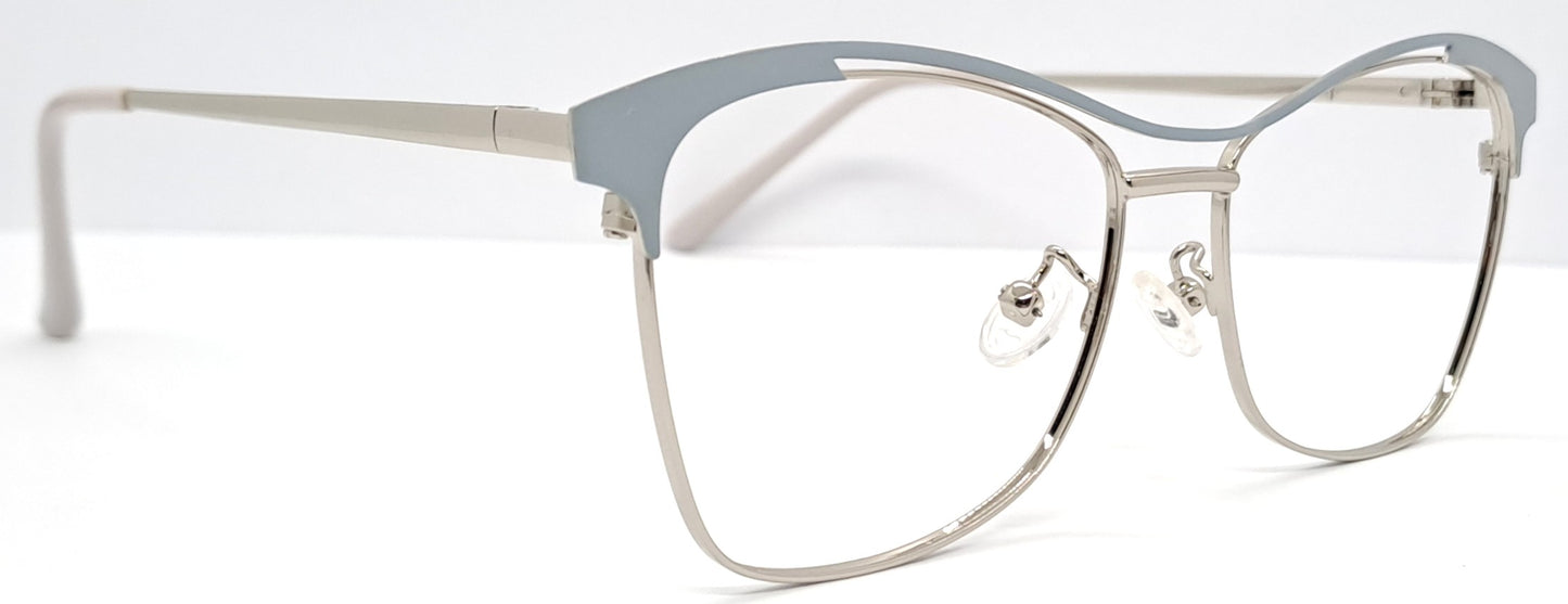 VE Cateye Silver & Gray Frame