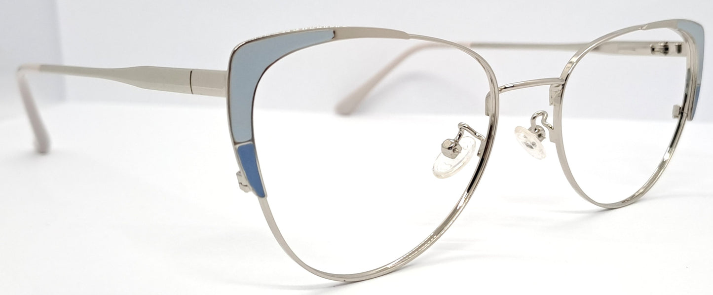 VE Cateye Silver Grey Frame