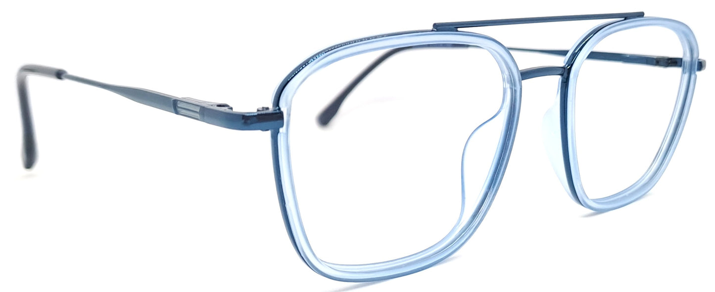 VE Ice Blue Square Computer Glass Frame