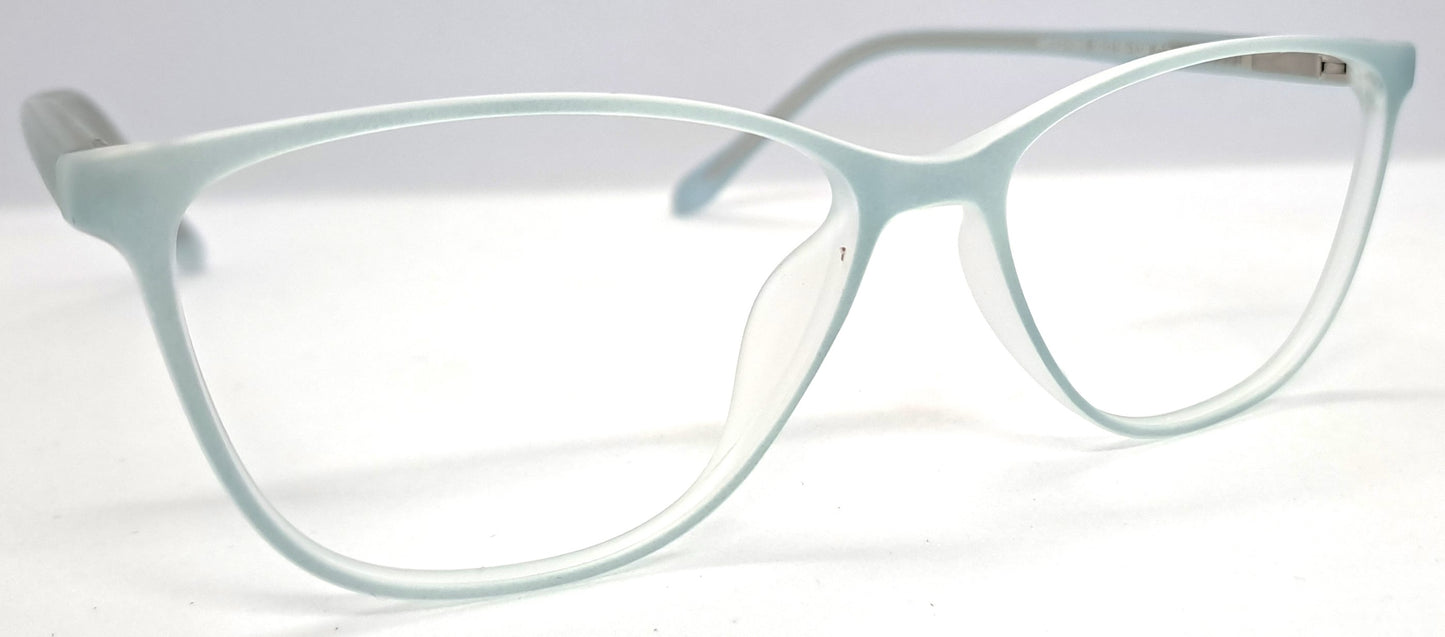 VE Teal Blue Cat Eye Frame for Men & Women