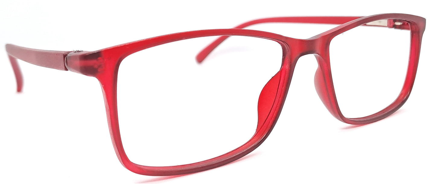 VE Air Maroon Rectangle Frame for Men & Women