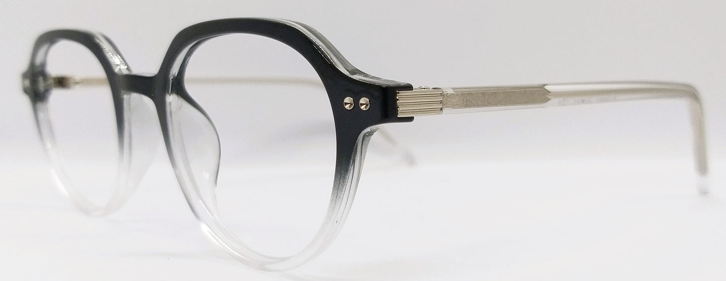 VE Target Black & White Round Frame for Men & Women