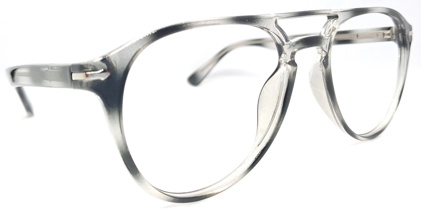 VE Texture Black Aviator Frame for Men & Women