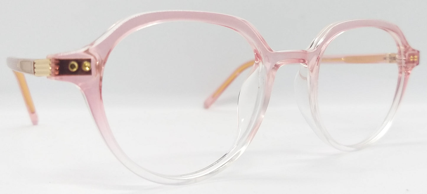 VE Target Pink & White Transparent Wayfarer Frame for Men & Women