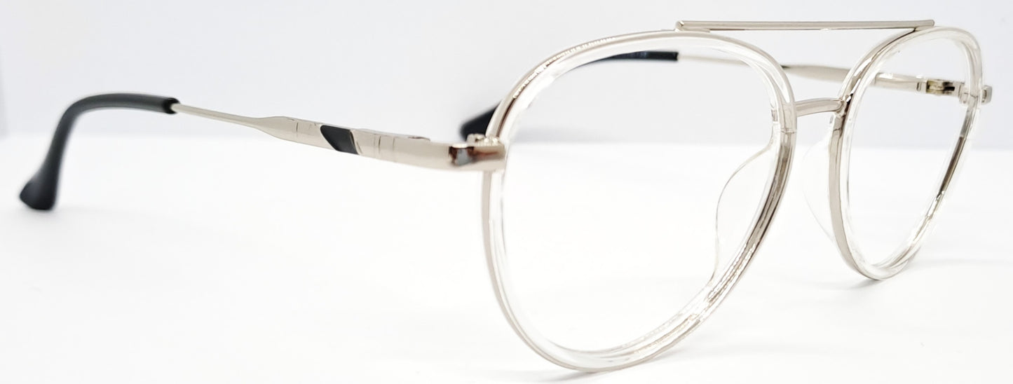 VE White Aviator Frame