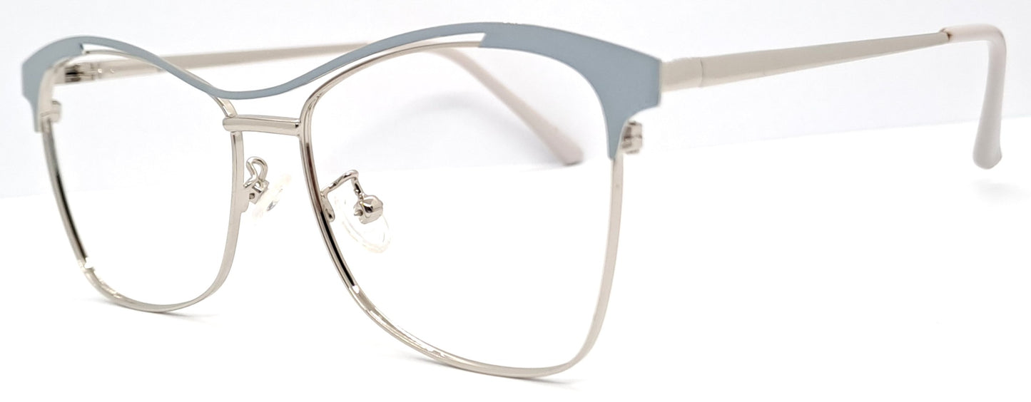 VE Cateye Silver & Gray Frame
