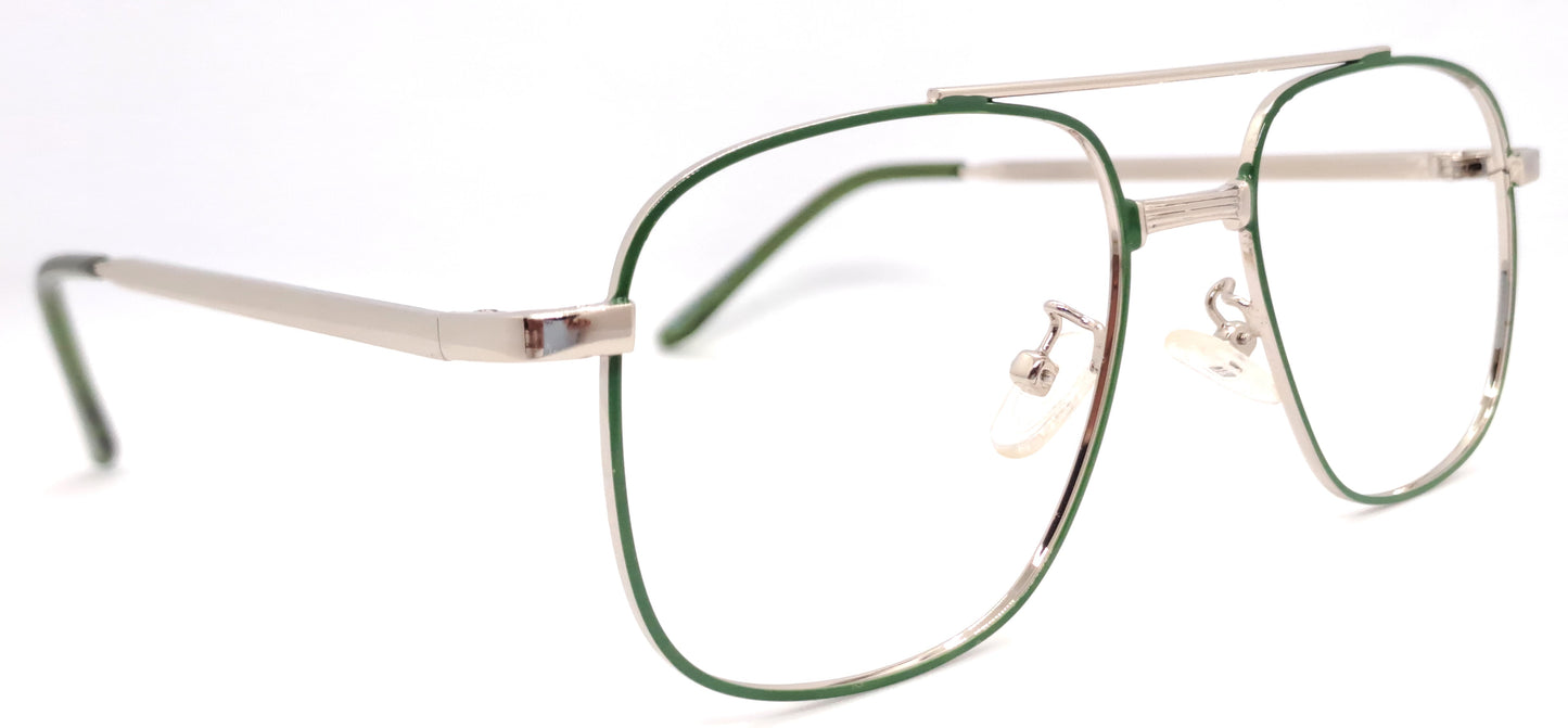 VE Green Square Frame for Men & Women