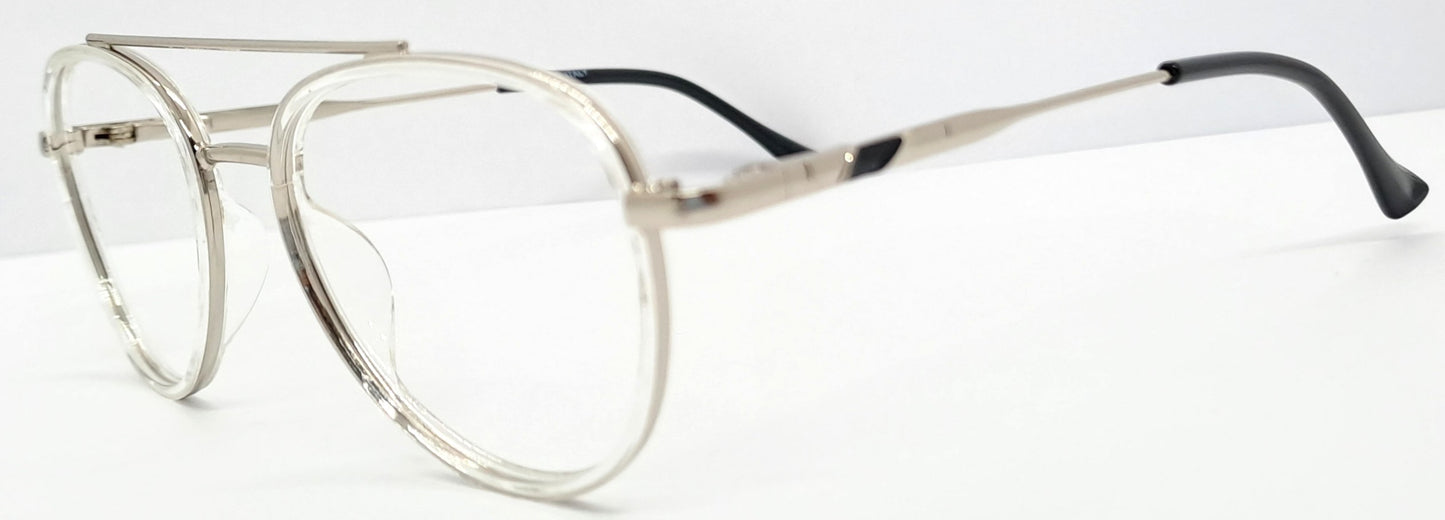 VE White Aviator Frame