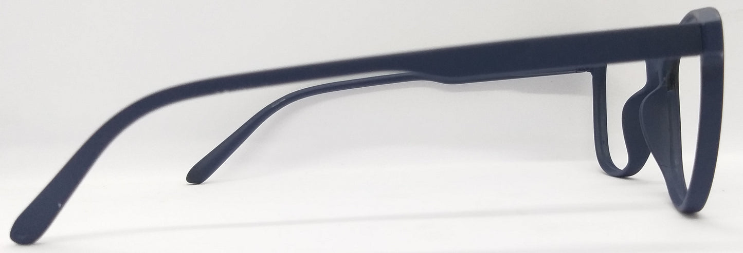 VE Dark Blue Round Frame for Men & Women