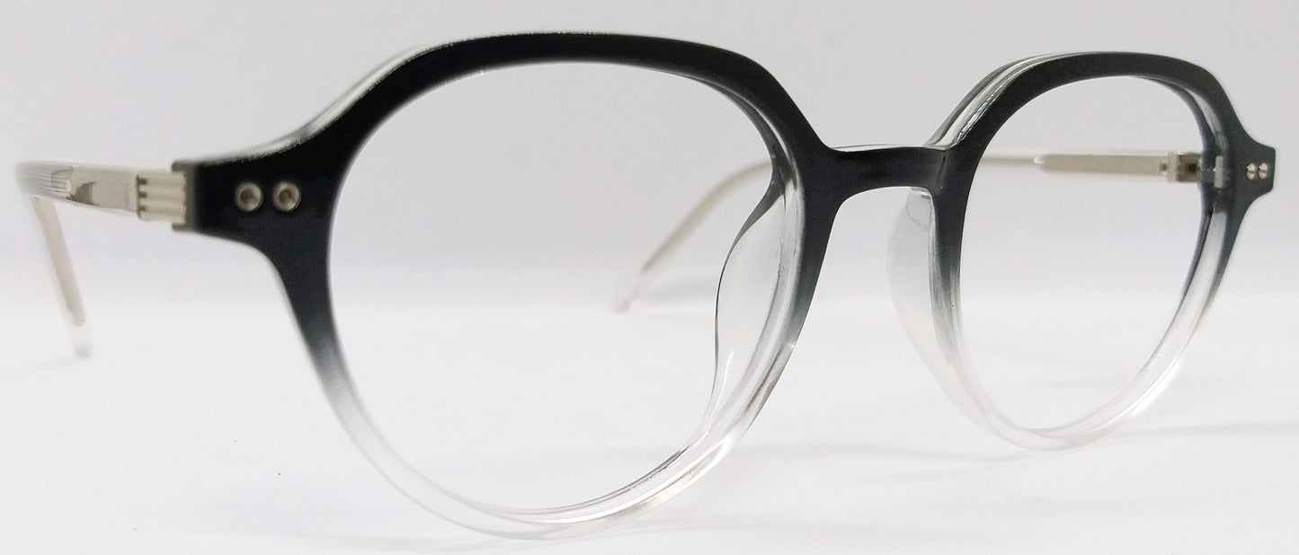 VE Target Black & White Round Frame for Men & Women