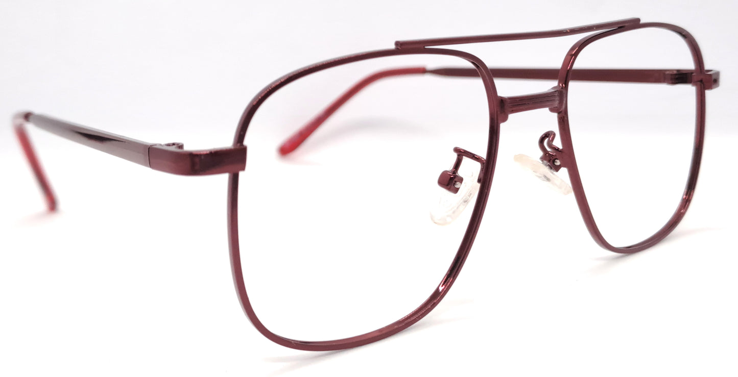 VE Maroon Square Frame for Men & Women