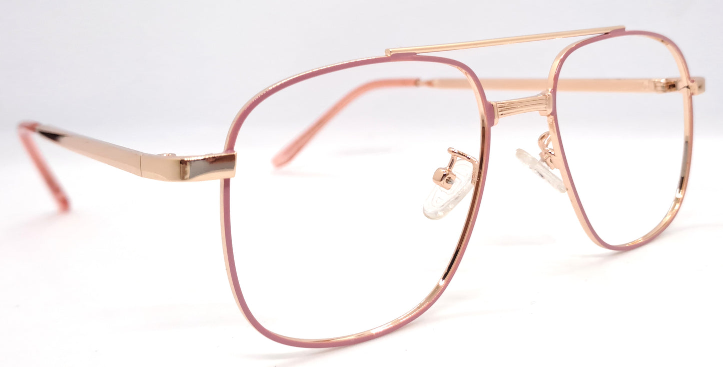 VE Pink Square Frame for Men & Women