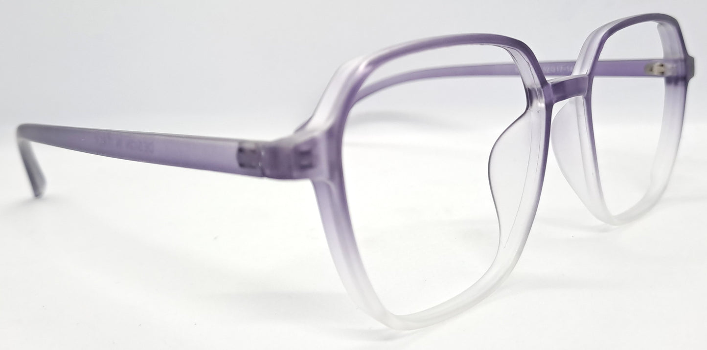 VE Purple & White Square Frame for Men & Women