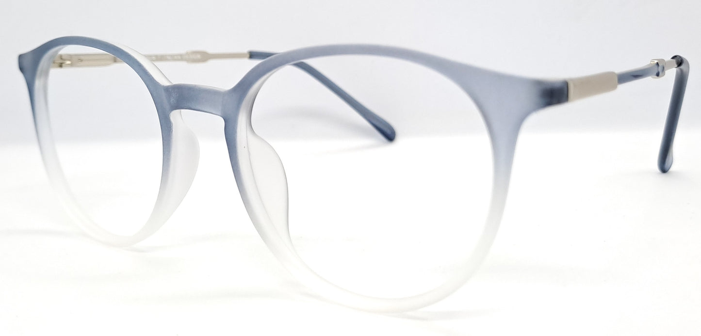 VE Blue With White Round Frame for Men & Women