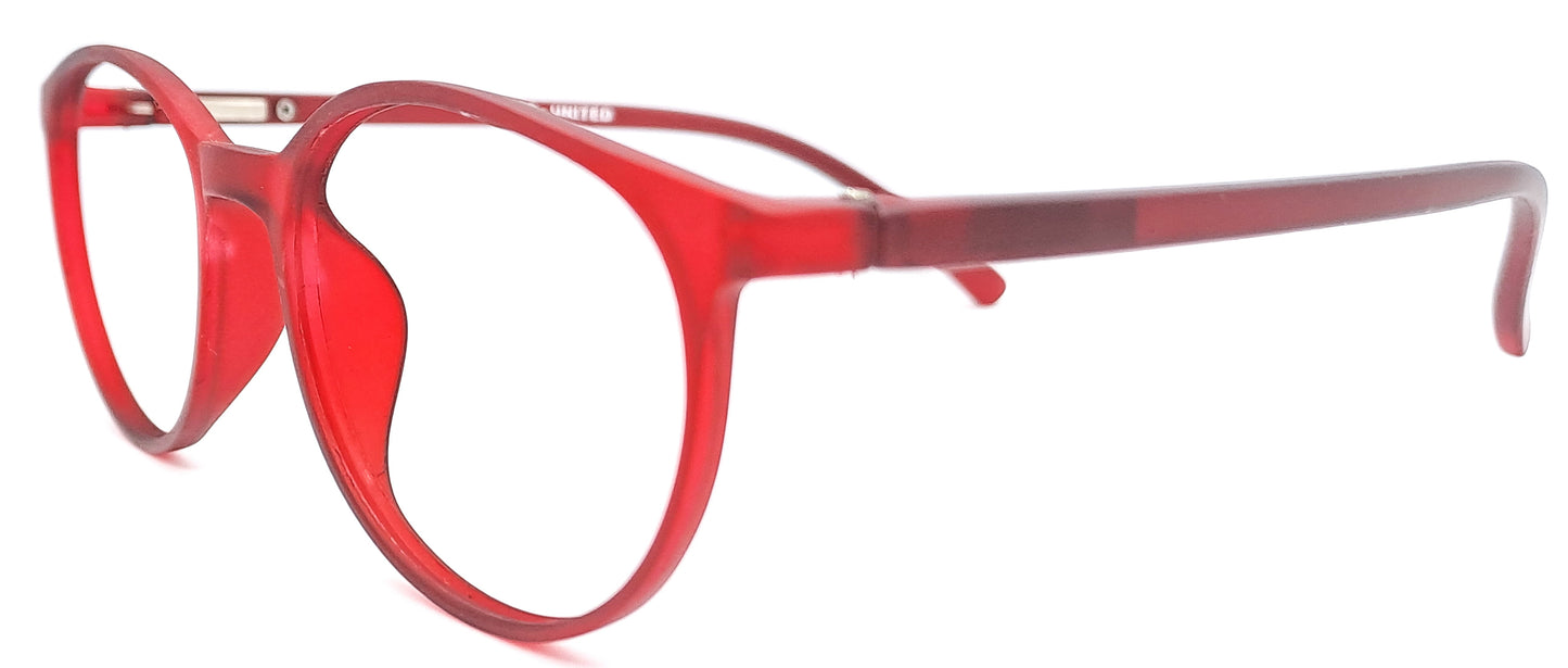 VE Air Maroon Round Frame for Men & Women