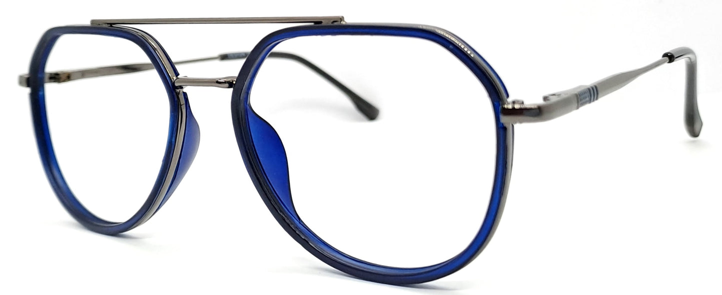 VE Round Blue Frame