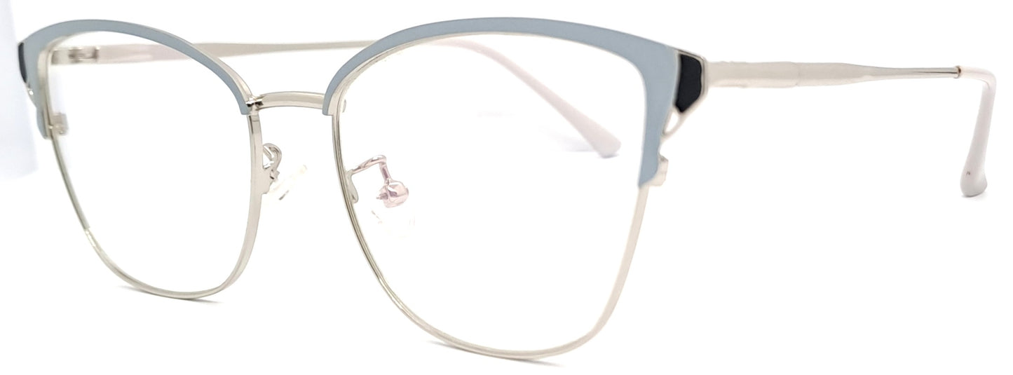 VE Cateye Silver & Gray Frame