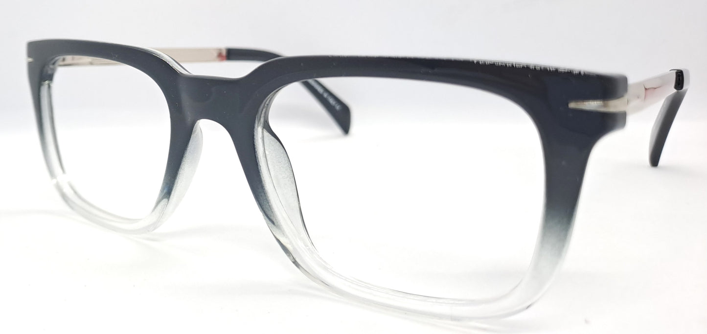 VE Black & Transparent Wayfarer Frame for Men & Women