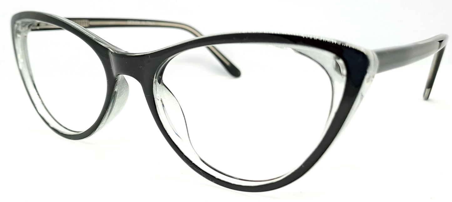 VE Black Cat Eye Frame for Men & Women