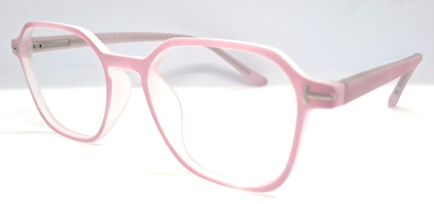 VE Pink Square Frame for Men & Women